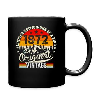 1972 Jahrgang Vintage Retro geburtstag Geschenk - Full Colour Mug - black - Right