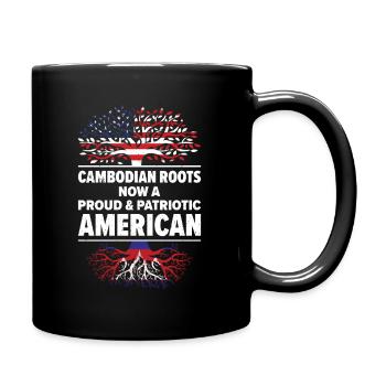Né Cambodge Cambodge États-Unis - Mug uni - noir - Droite