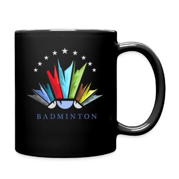 badminton volant jeu de groupe - Mug uni - noir - Droite