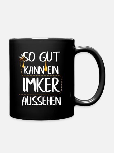 so gut kann ein imker aussehen - Tasse einfarbig - Schwarz