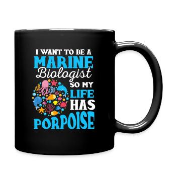 Marine Biology idea Future Marine Biologist Gift - Full Colour Mug - black - Right