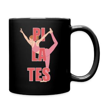 pilates design Yoga Fitness - Mug uni - noir - Droite