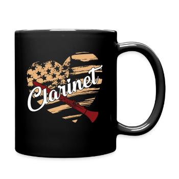 Clarinet Clarinet Flag - Full Colour Mug - black - Right