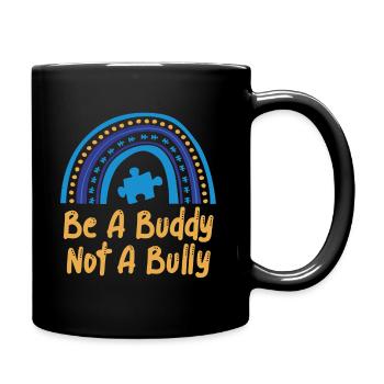 Sei ein Kumpel, kein Mobber Anti-Mobbing - Tasse einfarbig - Schwarz - Rechts