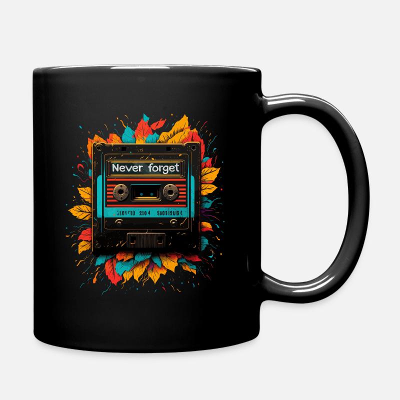 Never forget 90s gift - Tasse einfarbig - Schwarz