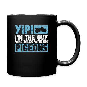 Taubenzüchter Und Taubenzüchter - Tasse einfarbig - Schwarz - Rechts