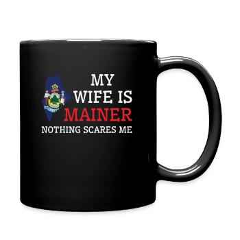 Rien ne me fait peur Mainer Wife Maine - Mug uni - noir - Droite