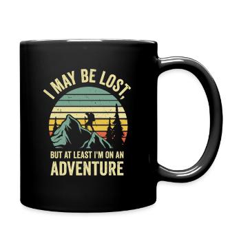 Randonnées Camping Randonneurs en montagne - Mug uni - noir - Droite
