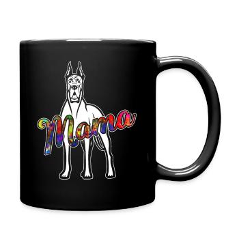 Great Dane Great Dane Mama - Full Colour Mug - black - Right