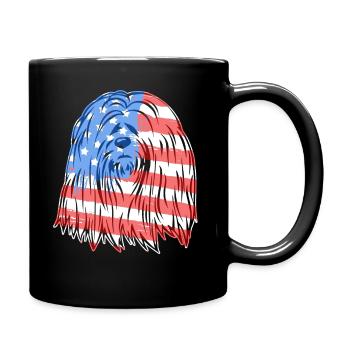 Lhasa Apso Lhasa Apso Flag - Full Colour Mug - black - Right
