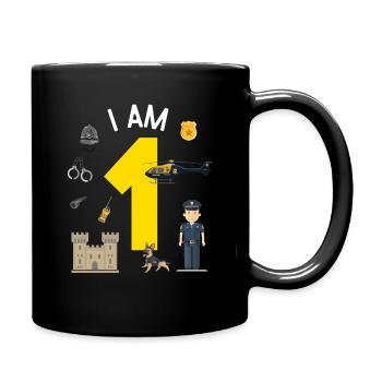 I am 1 - UK Police - Full Colour Mug - black - Right