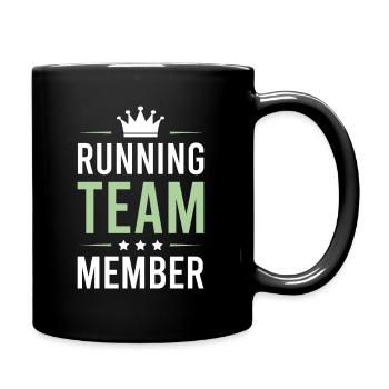 Équipe de course à pied - Mug uni - noir - Droite