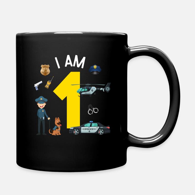 I am 1 - US Police - Full Colour Mug - black