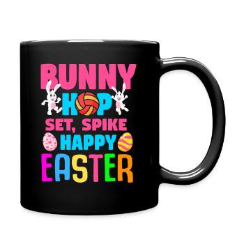 Lapin de volley-ball de Pâques Vacances Lapin Sports - Mug uni - noir - Droite