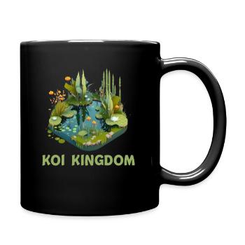 Koi Nishikigoi Gartenteich Teichlandschaft - Tasse einfarbig - Schwarz - Rechts