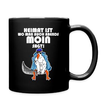 Nordsee - Tasse einfarbig - Schwarz - Rechts