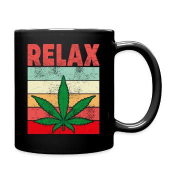 RELAX - Full Colour Mug - black - Right