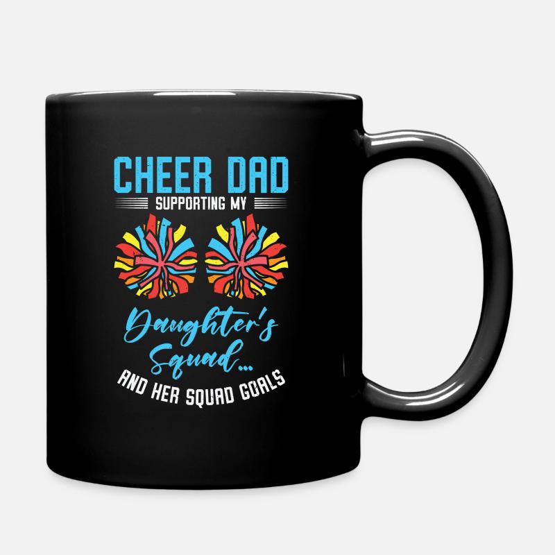 Cheerleader Stolzes Cheer Dad Cheerleading - Tasse einfarbig - Schwarz