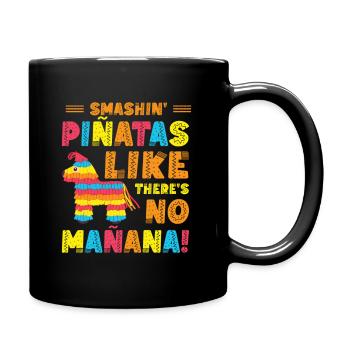 Cinco De Mayo Mexican Piñata Fiesta Party - Full Colour Mug - black - Right