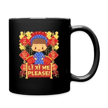 Li Xi Me Please - Vietnamesisches Neujahrsfest - Tasse einfarbig - Schwarz - Rechts