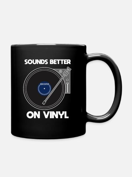 Sounds Better On Vinyl Vinyl Record Collector - Tasse einfarbig - Schwarz