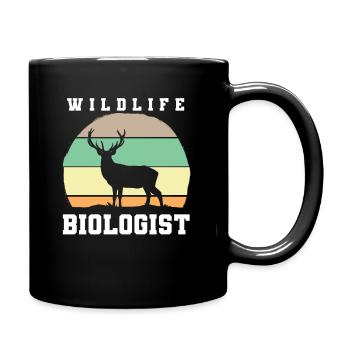 Wildlife Biologist Wildtierbiologe - Full Colour Mug - black - Right