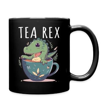 Tea Rex Sweet Dino in Teacup - Full Colour Mug - black - Right