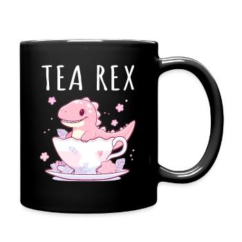 Tea Rex Sweet Dino in Teacup - Full Colour Mug - black - Right