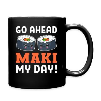 Maki - Pun Gourmet - Full Colour Mug - black - Right