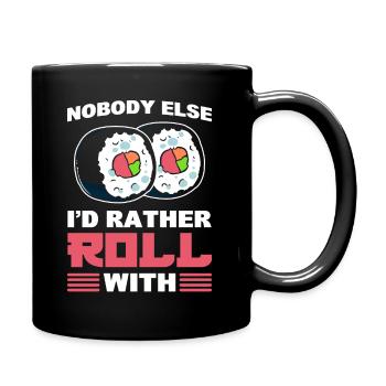 Sushi Roll Food Word Game Cuisine et cuisine - Mug uni - noir - Droite