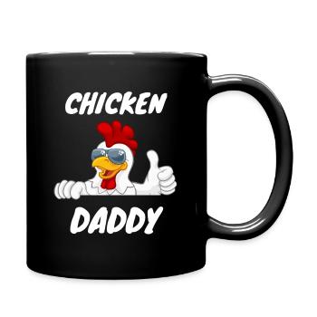 Chicken Daddy - Tasse einfarbig - Schwarz - Rechts