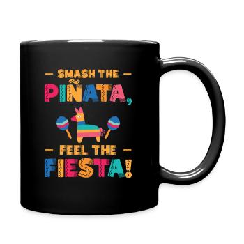 Cinco De Mayo Mexican Piñata Fiesta Party - Full Colour Mug - black - Right