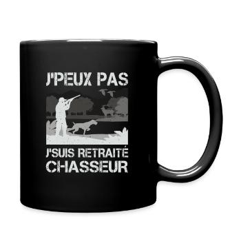 Peux Pas Retraité Chasseur Cadeau Retraite Chasse - Mug uni - noir - Droite