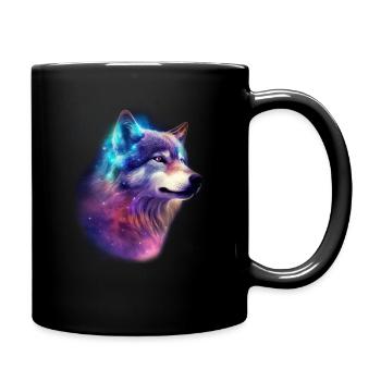 Wolf Galaxy Space Graphic Wolf Lover - Mug uni - noir - Droite