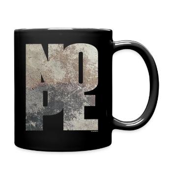NOPE - sei kein Ja - Sager! - Tasse einfarbig - Schwarz - Rechts