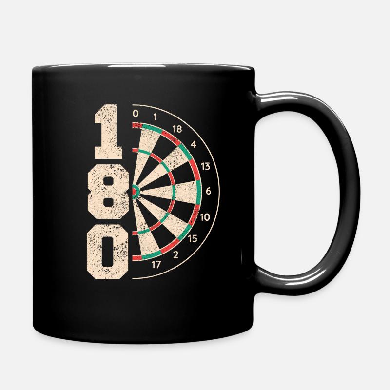 Fléchettes Fléchettes Joueur de fléchettes Fléchettes - Mug uni - noir