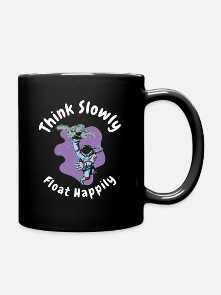 Astronaute de l’espace Animaux sauvages flottants Reptile - Mug uni - noir