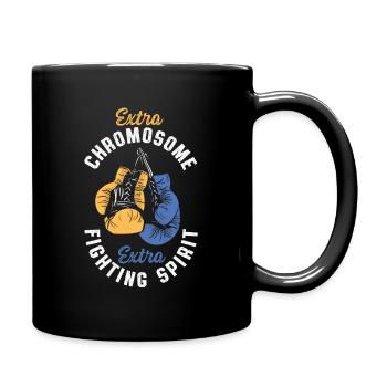 Welt-Down-Syndrom-Tag Boxen Sport Boxhandschuhe - Tasse einfarbig - Schwarz - Rechts