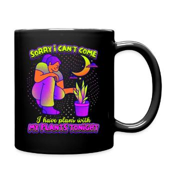 Plant-Mom, funny saying Plant Mama - Full Colour Mug - black - Right