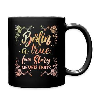 Berlin, Germany Capital, Berlin Saying - Full Colour Mug - black - Right