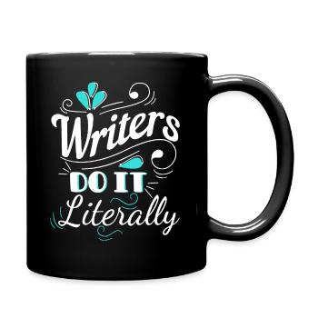 Les écrivains Tom le font littéralement - Mug uni - noir - Droite