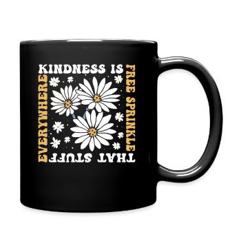 La gentillesse est gratuite, saupoudrez ce truc partout - Mug uni - noir - Droite