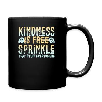 La gentillesse est gratuite, saupoudrez ce truc partout - Mug uni - noir - Droite