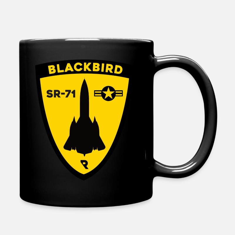 Blackbird Patch - Tasse einfarbig - Schwarz