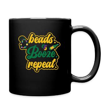Carnaval Carnaval Boisson Bière Beads Festival - Mug uni - noir - Droite