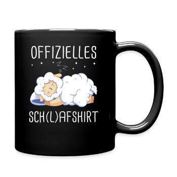 Schafe Schafherde Bauernhof Landwirt Schäfer - Tasse einfarbig - Schwarz - Rechts