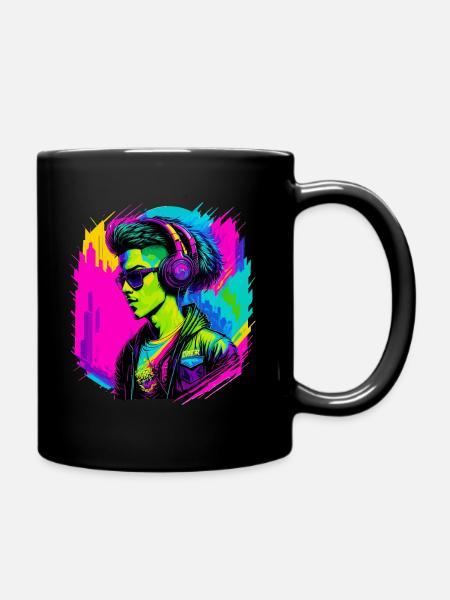 Cyber-garçon - Mug uni - noir