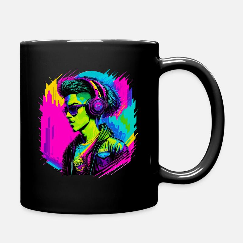 Cyber-garçon - Mug uni - noir