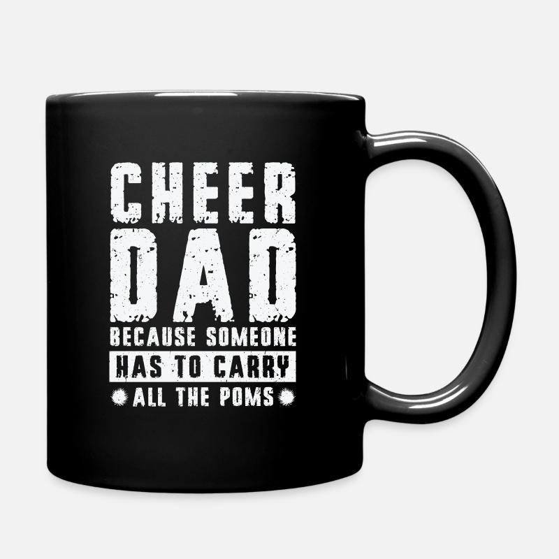 Cheerleader Stolzes Cheer Dad Cheerleading - Tasse einfarbig - Schwarz