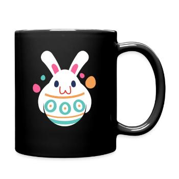 Easter Rabbit Egg Easter Holiday - Full Colour Mug - black - Right